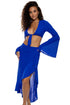 Luli Fama Cosita Buena Ruffle High Lo Slit Skirt